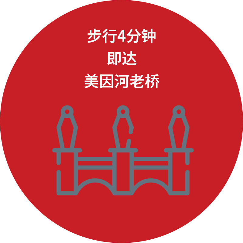 步行4分钟即达美因河老桥
