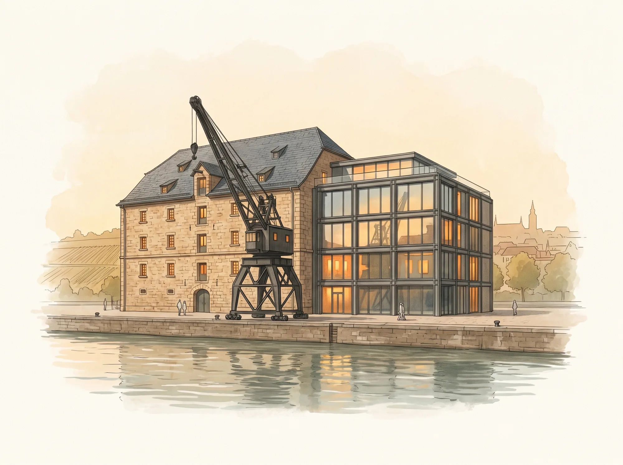 Illustration: Museum im Kulturspeicher am Alten Hafen